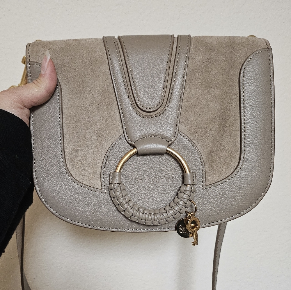 See By Chloe Hana Small Leather & Suede Crossbody